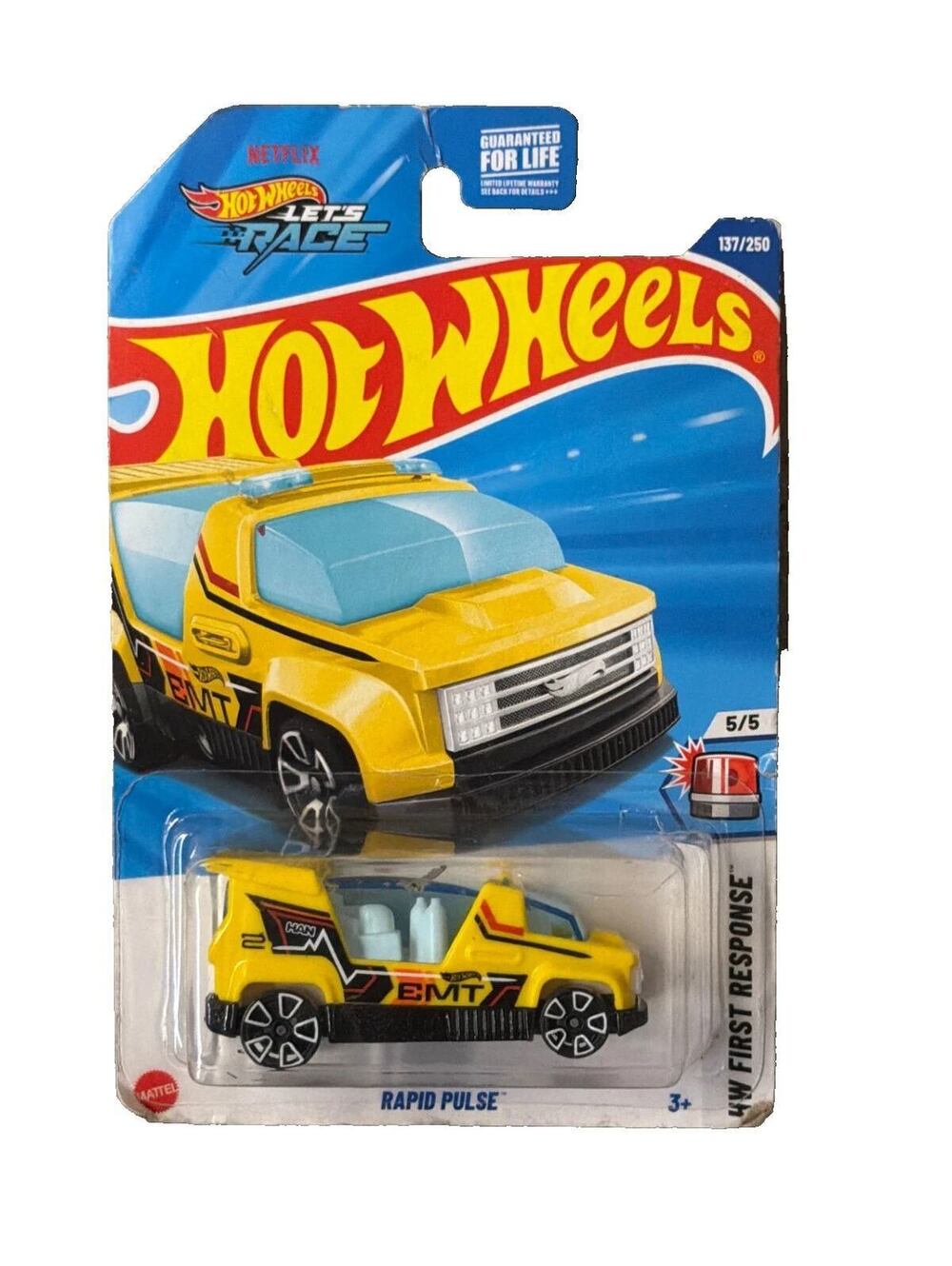 Hot Wheels Rapid Pulse EMT HW First Response 5/5 137/250 Diecast Car New